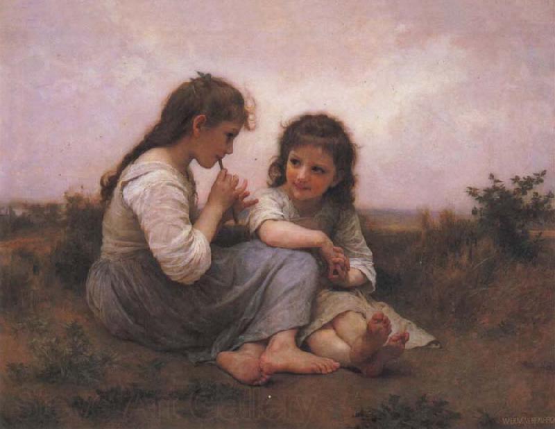 Adolphe Bouguereau Two Girls France oil painting art